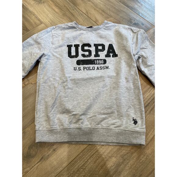 U.S. Polo Assn. Other - US Polo Assn. Sweatshirt Boys Size Large Gray Long Sleeve Pullover Crew Neck